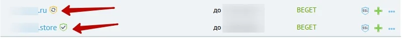 Регистрация домена на хостинге "Бегет", шаг 8